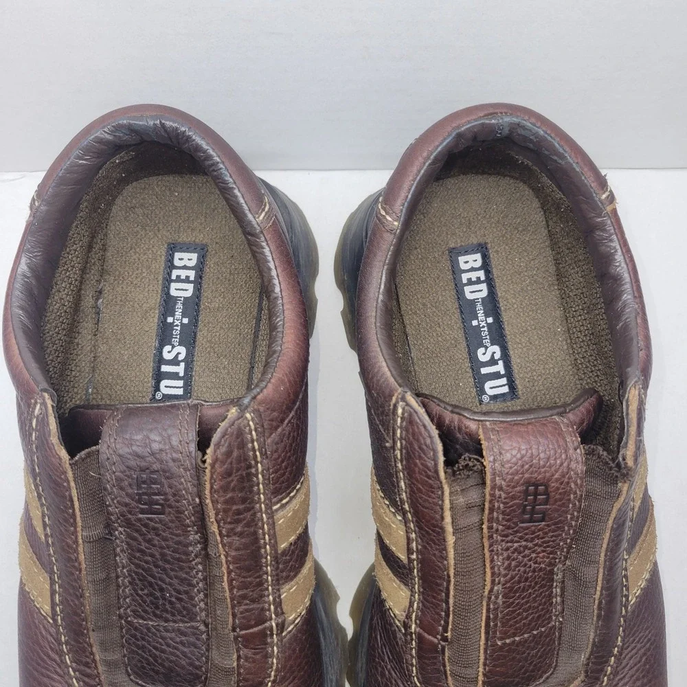 Bed Stu The Next Step Loafers Shoes Mens 13 Brown Leather Slip On Casual - Picture 2 of 9